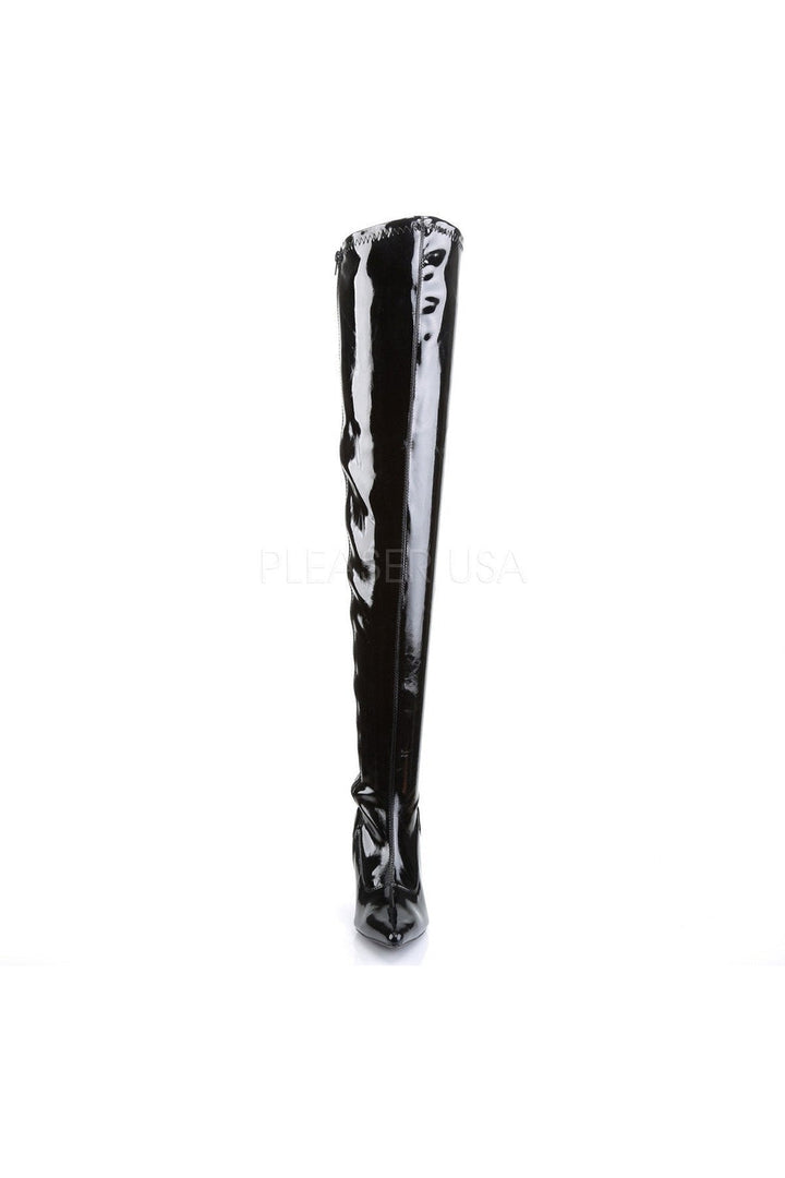LUST-3000 Thigh Boot | Black Patent-Funtasma-Thigh Boots-SEXYSHOES.COM