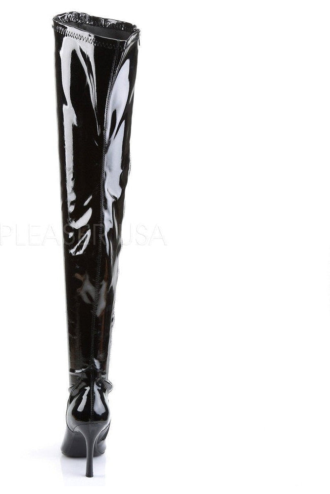 LUST-3000 Thigh Boot | Black Patent-Funtasma-Thigh Boots-SEXYSHOES.COM