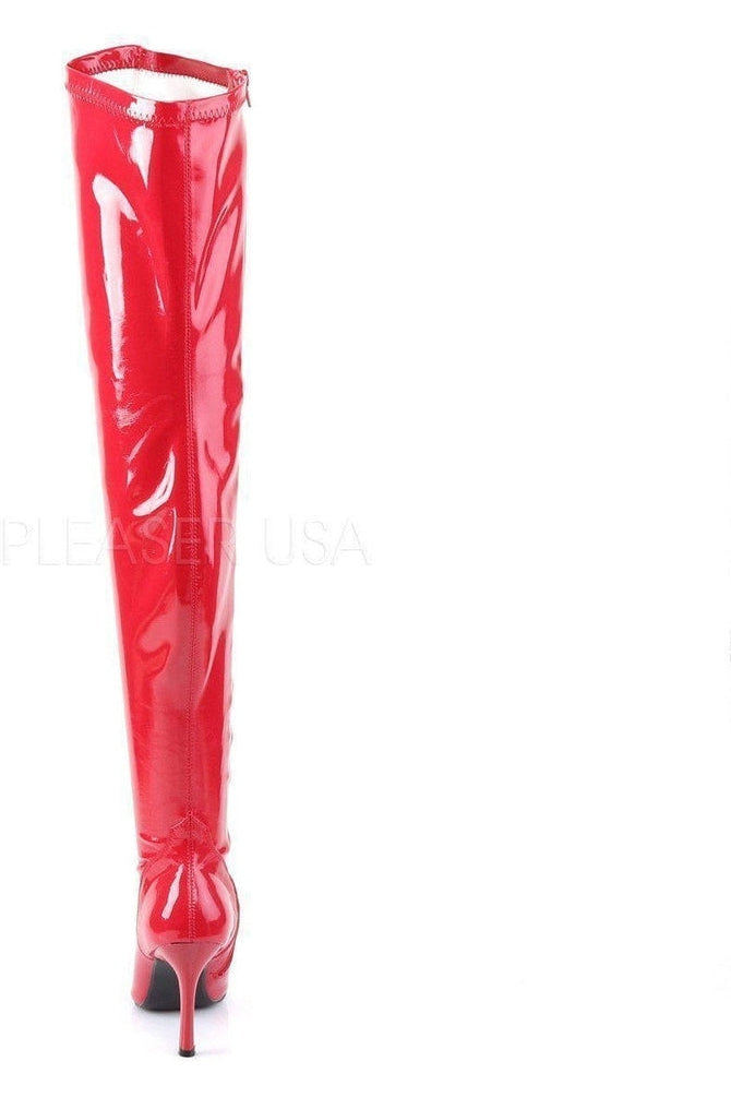 Funtasma LUST-3000 Thigh Boot in Red Patent