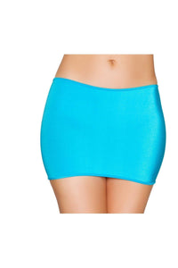 Roma Dancewear Lycra Mini Skirt in Turquoise  from SexyShoes.com