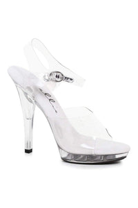 Ellie Shoes M BROOK Platform Sandal in Clear Vinyl from SexyShoes.com