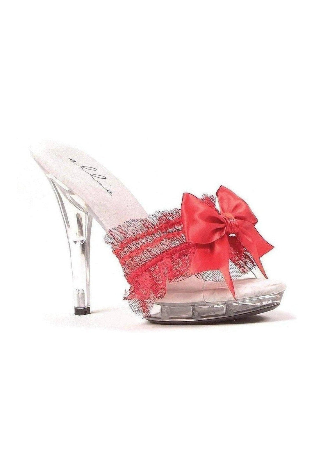 M-CUTIE Platform Slide | Red Patent-Ellie Shoes-SEXYSHOES.COM