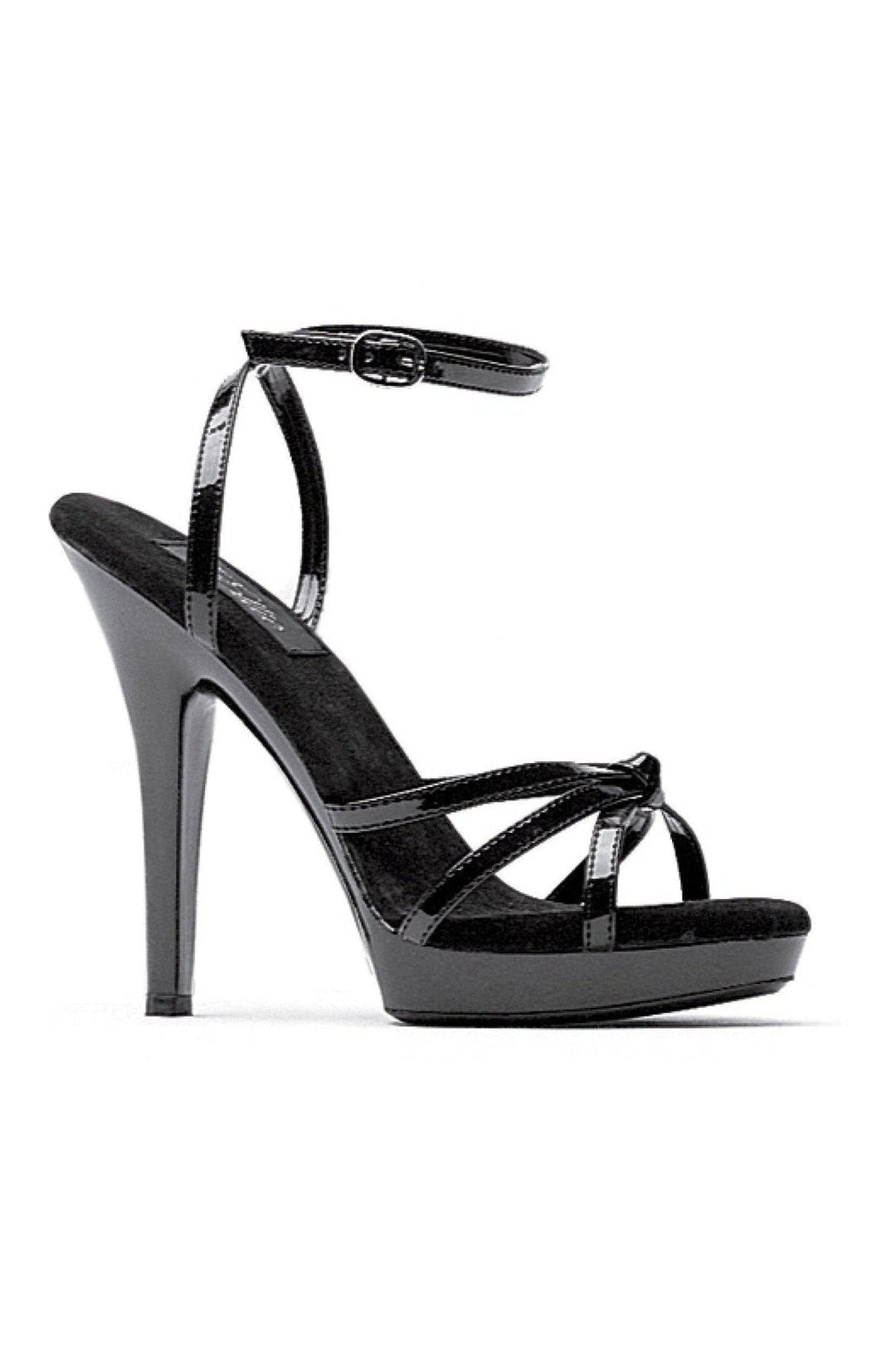 M-GIGI Stripper Sandal | Black Patent-Ellie Shoes-SEXYSHOES.COM