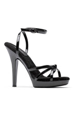 M-GIGI Stripper Sandal | Black Patent