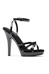 Ellie Shoes M GIGI Stripper Sandal in Black Patent from SexyShoes.com