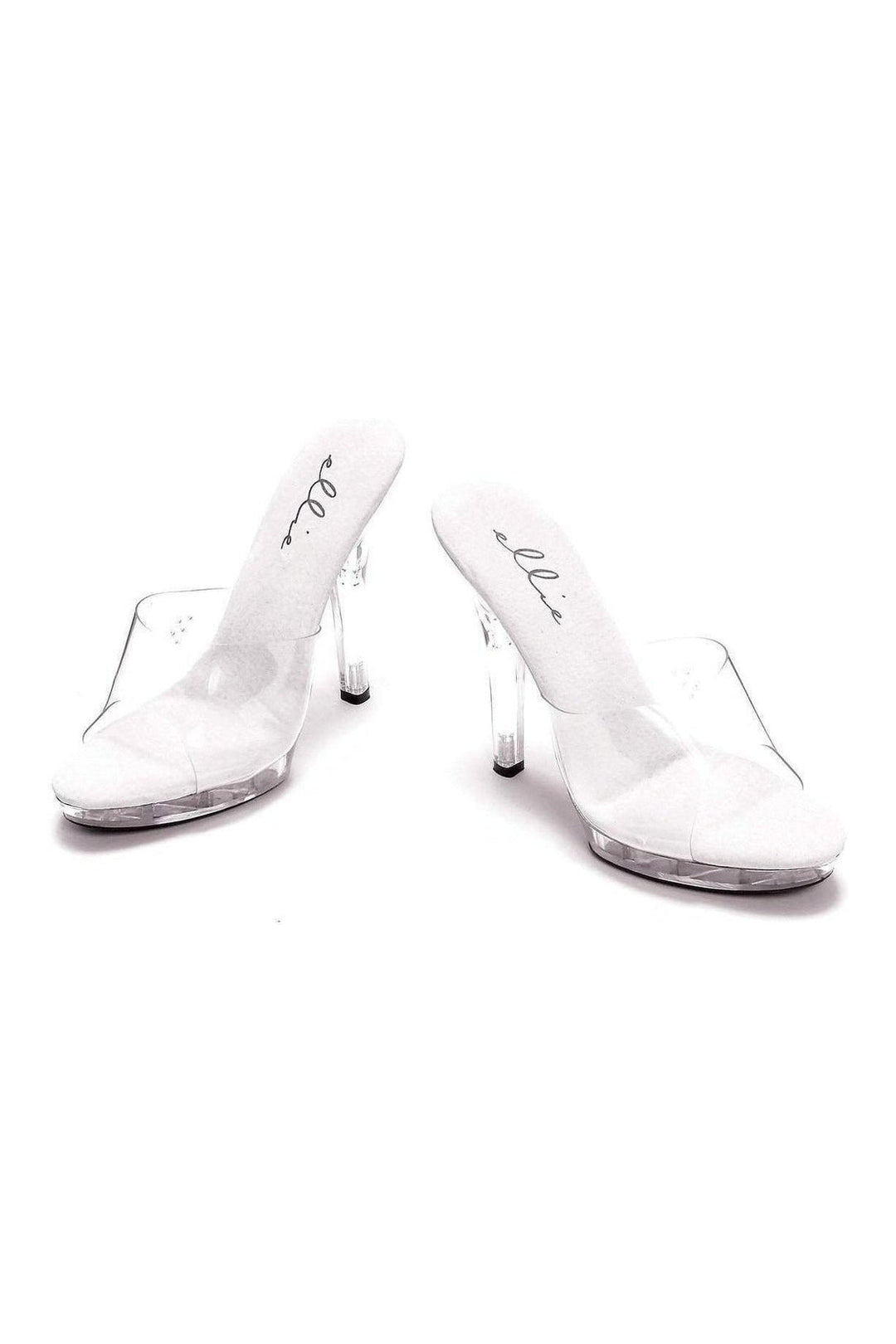 M-VANITY Platform Slide | Clear Vinyl-Ellie Shoes-SEXYSHOES.COM