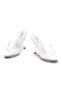 Ellie Shoes M VANITY Platform Slide in Clear Vinyl from SexyShoes.com
