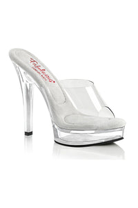 Fabulicious MAJESTY-501 Slide in Clear Vinyl from SexyShoes.com