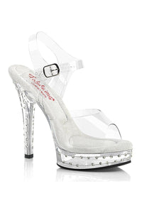 Fabulicious MAJESTY-508SDT Sandal in Clear Vinyl from SexyShoes.com