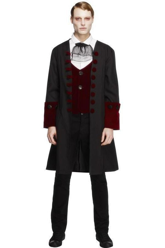 Male Fever Gothic Vamp Costume | Black-Fever-Black-Vampire Costumes-SEXYSHOES.COM