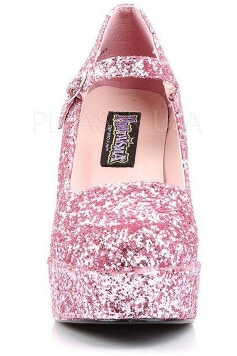 MARYJANE-50G Mary Jane | Pink Glitter-Funtasma-Mary Janes-SEXYSHOES.COM