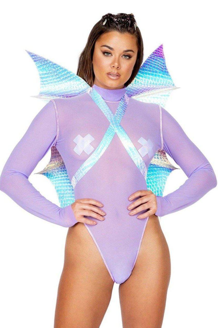 Roma Dancewear Metallic Dragon Wings in Pink  from SexyShoes.com