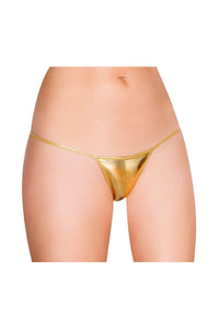 Roma Dancewear Metallic G String in Gold  from SexyShoes.com