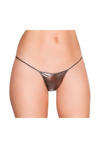 Roma Dancewear Metallic G String in Pewter  from SexyShoes.com