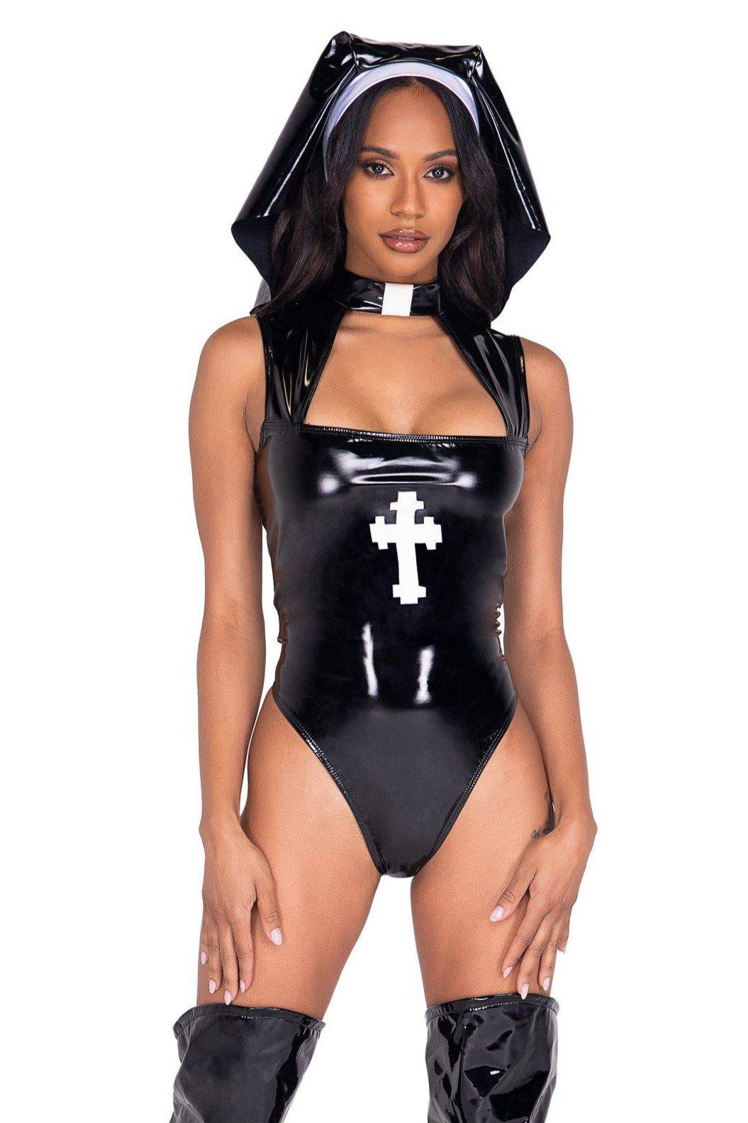 Misbeheaven Nun Costume-Fairytale Costumes-Roma Costumes-SEXYSHOES.COM