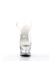 Pleaser MOON-708 Platform Sandal in Clear Vinyl