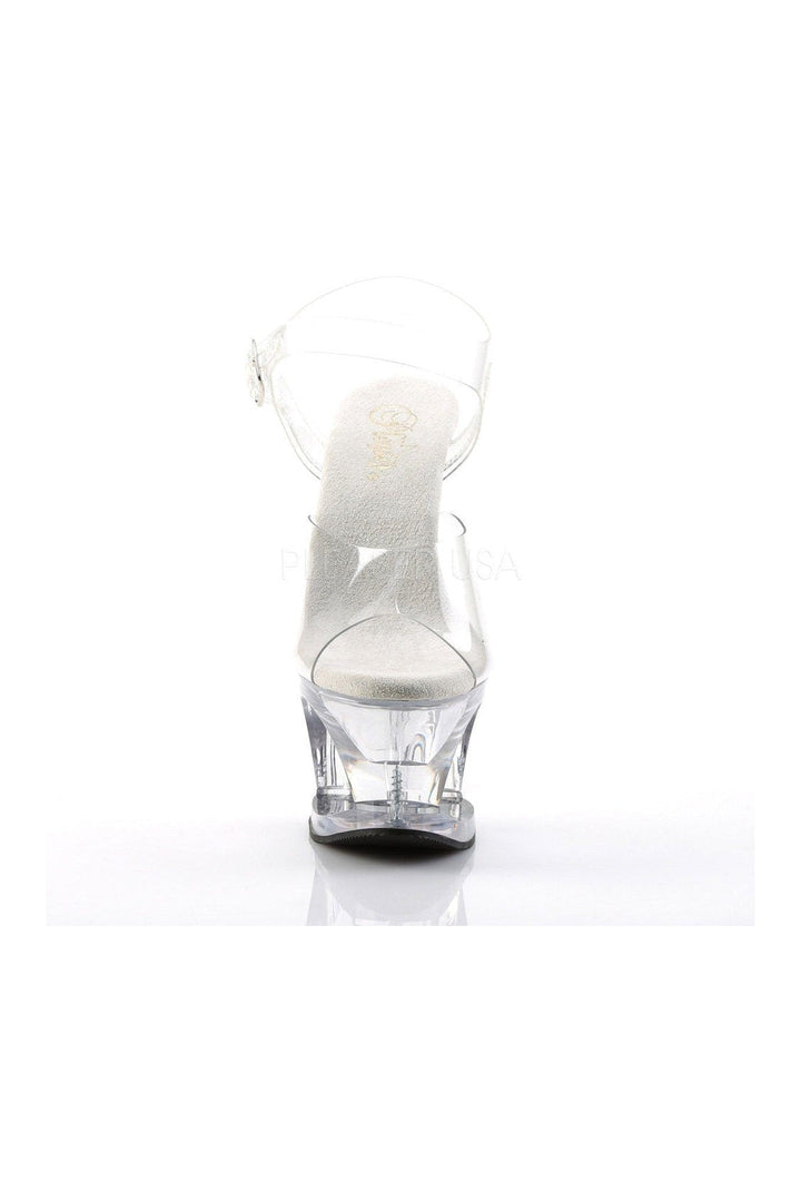 MOON-708 Platform Sandal  | Clear Vinyl
