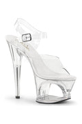 MOON-708 Platform Sandal  | Clear Vinyl