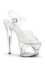 MOON-708 Platform Sandal  | Clear Vinyl