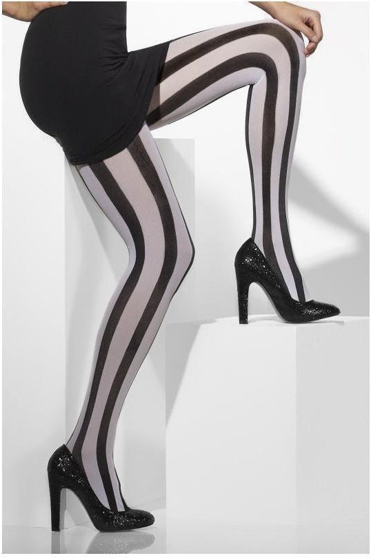 Opaque Tights | Black Multi-Fever-Multi-Tights-SEXYSHOES.COM