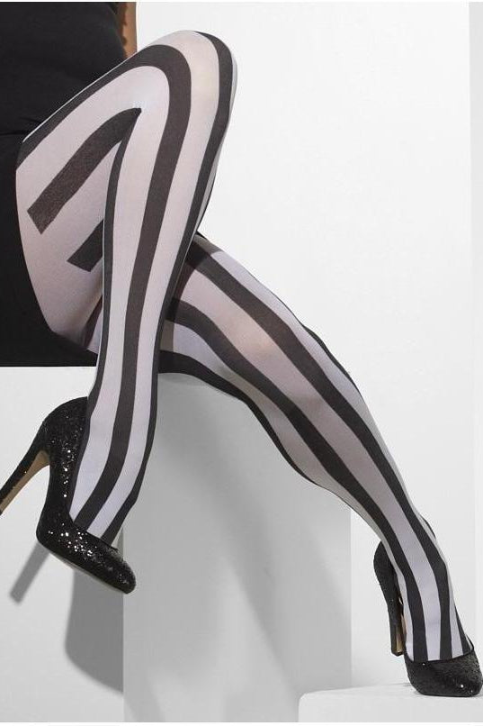Opaque Tights | Black Multi-Fever-Multi-Tights-SEXYSHOES.COM