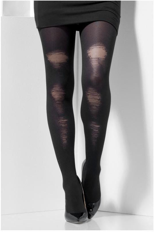 Opaque Tights | Black-Fever-Black-Tights-SEXYSHOES.COM