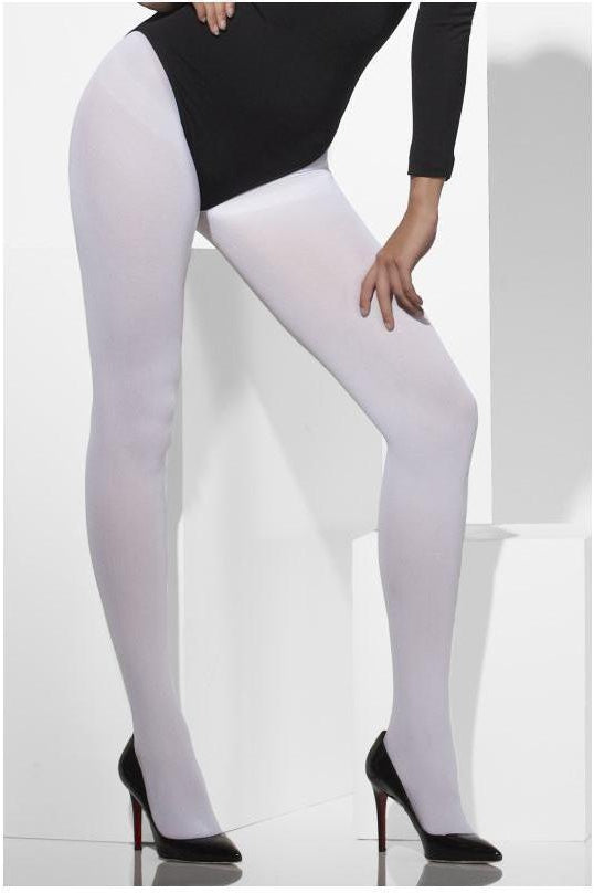 Opaque Tights | White-Fever-White-Tights-SEXYSHOES.COM