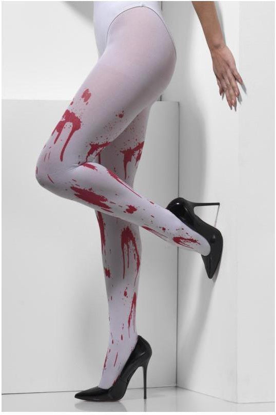 Opaque Tights | White-Fever-White-Costume Legwear-SEXYSHOES.COM