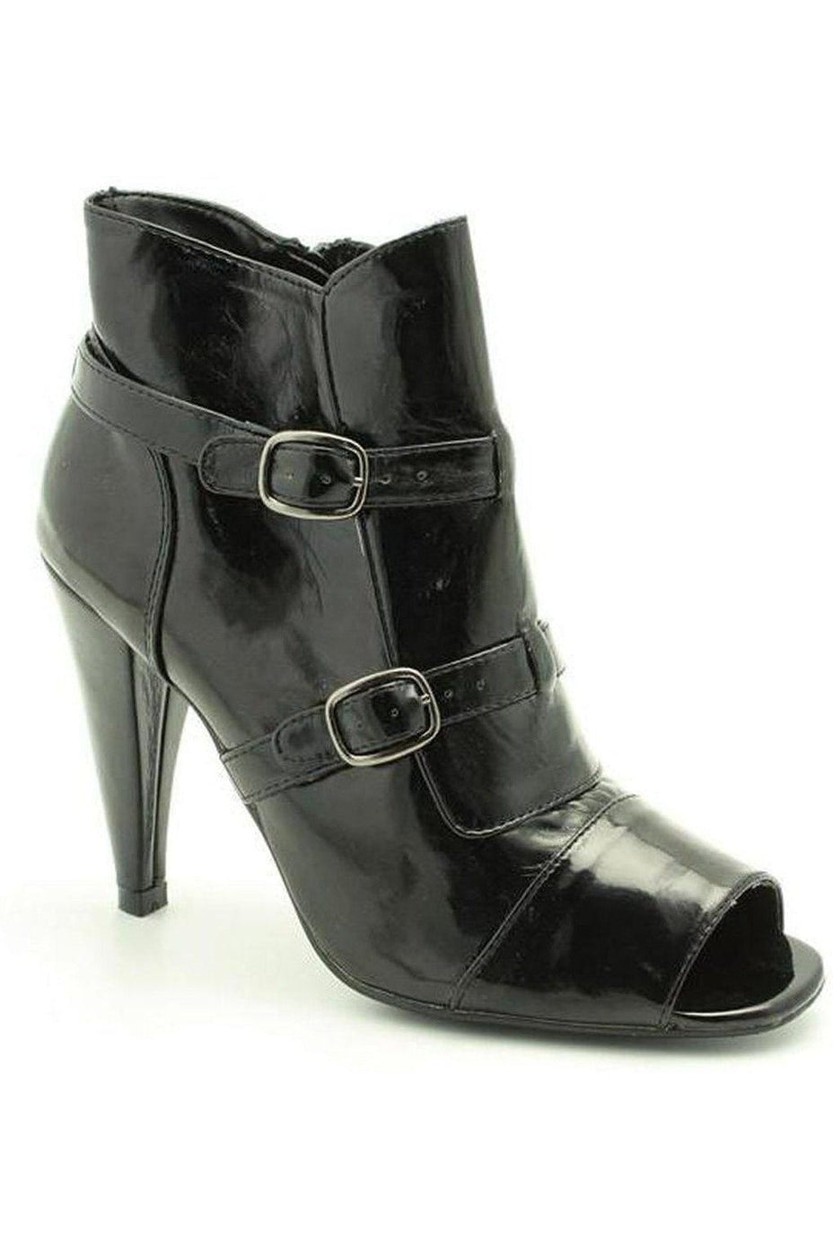 Open Toe Shoe Boot-Black-Sexyshoes Brand-Black-Ankle Boots-SEXYSHOES.COM