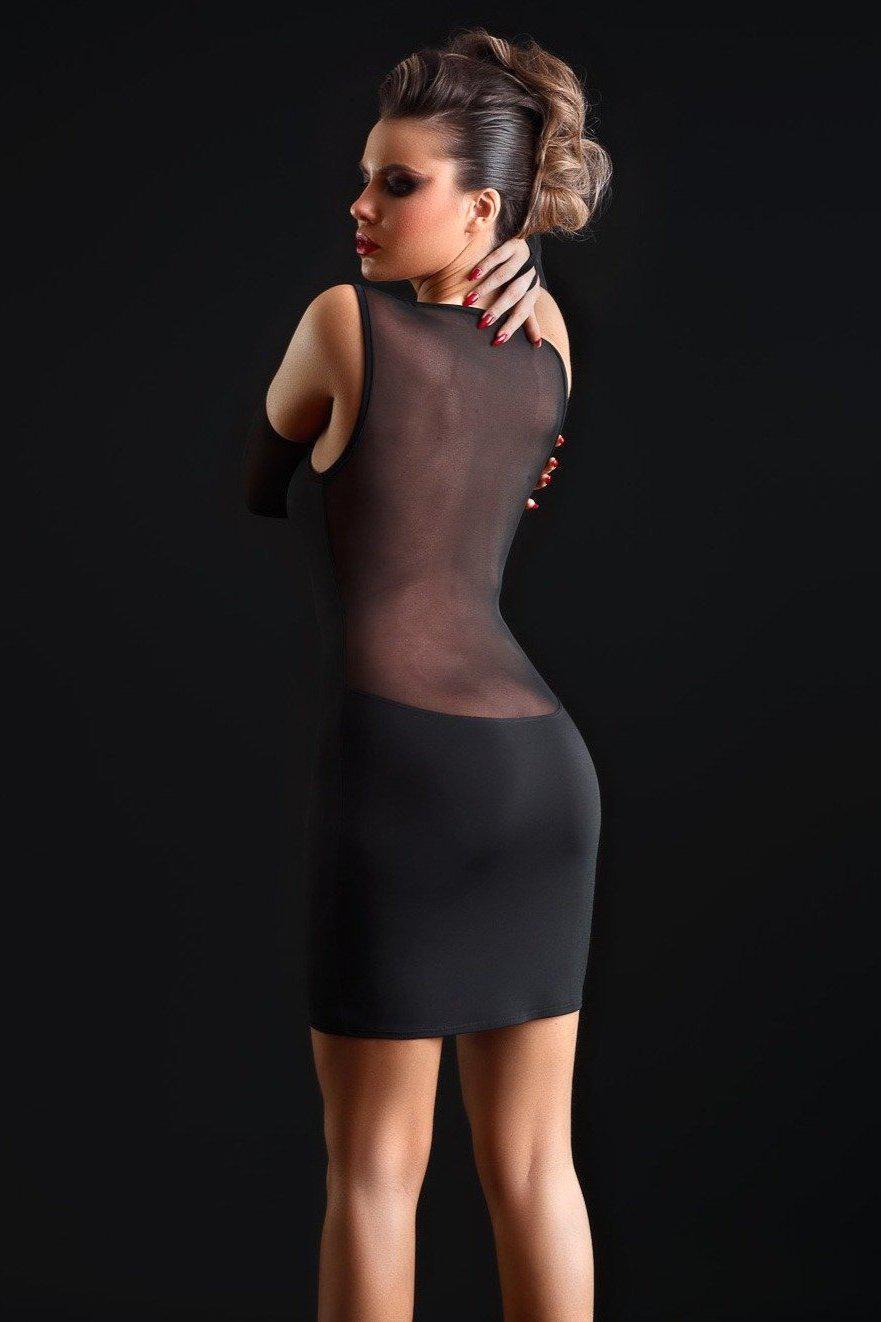 Ophelia Lycra Dress Fetish Dresses | Black Lycra-Fetish Dresses-Les P'Tites Folies-SEXYSHOES.COM