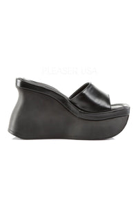 Demonia PACE-01  Wedge in Black Faux Leather