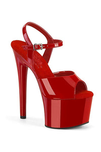 Pleaser PASSION-709 Sandal in Red Patent from SexyShoes.com
