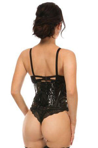 Daisy Corsets Patent Mini Cincher in Black 