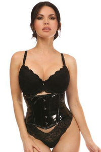 Daisy Corsets Patent Mini Cincher in Black  from SexyShoes.com