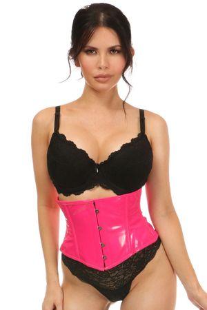 Daisy Corsets Patent Mini Cincher in Fuchsia  from SexyShoes.com