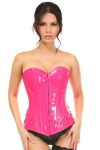 Daisy Corsets Patent Overbust Corset in Fuchsia  from SexyShoes.com