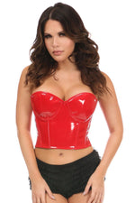 Patent PVC Underwire Bustier
