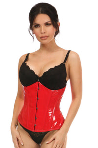 Daisy Corsets Patent Underbust Corset in Red  from SexyShoes.com