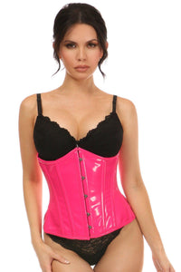 Daisy Corsets Patent Underbust Corset in Fuchsia  from SexyShoes.com