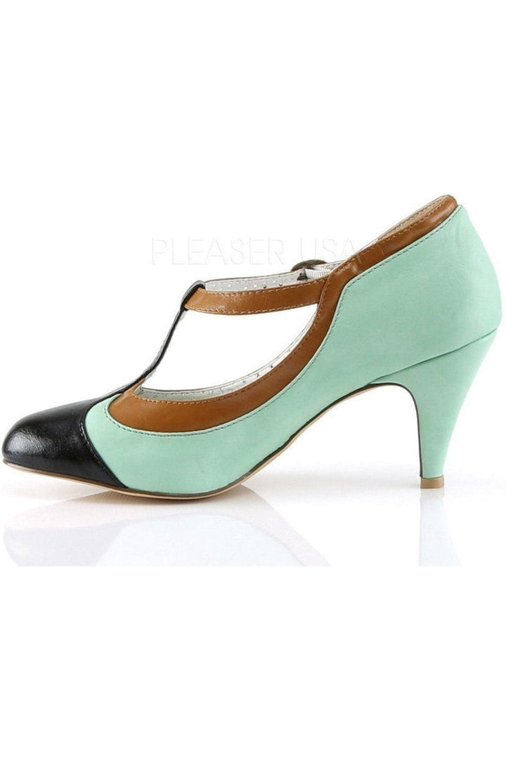 PEACH-03 Pump | Green Faux Leather-Pin Up Couture-Pumps-SEXYSHOES.COM