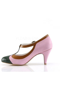 Pin Up Couture PEACH-03 Pump in Pink Faux Leather