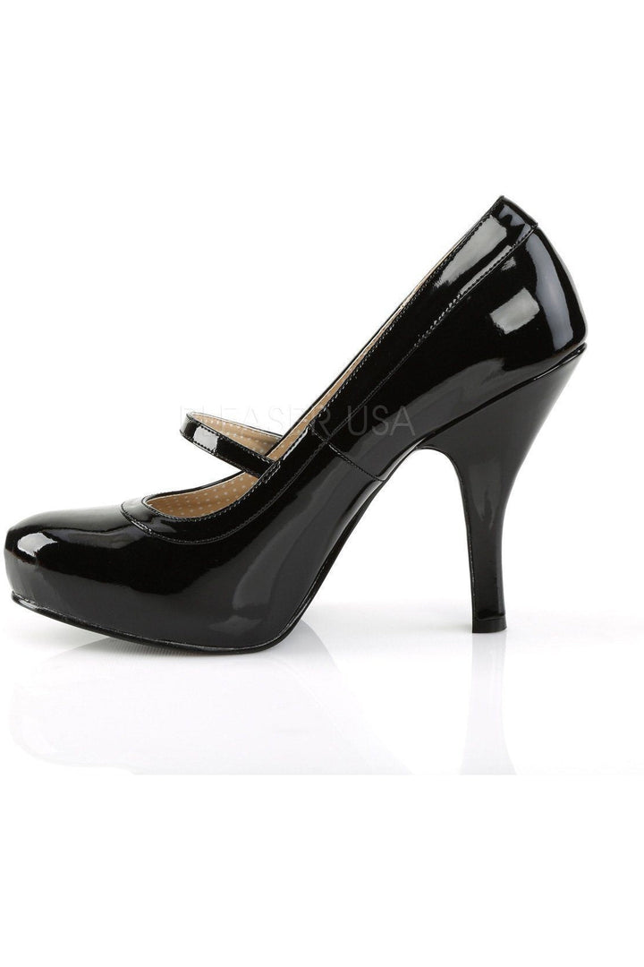 PINUP-01 Pump | Black Patent-Pleaser Pink Label-Mary Janes-SEXYSHOES.COM