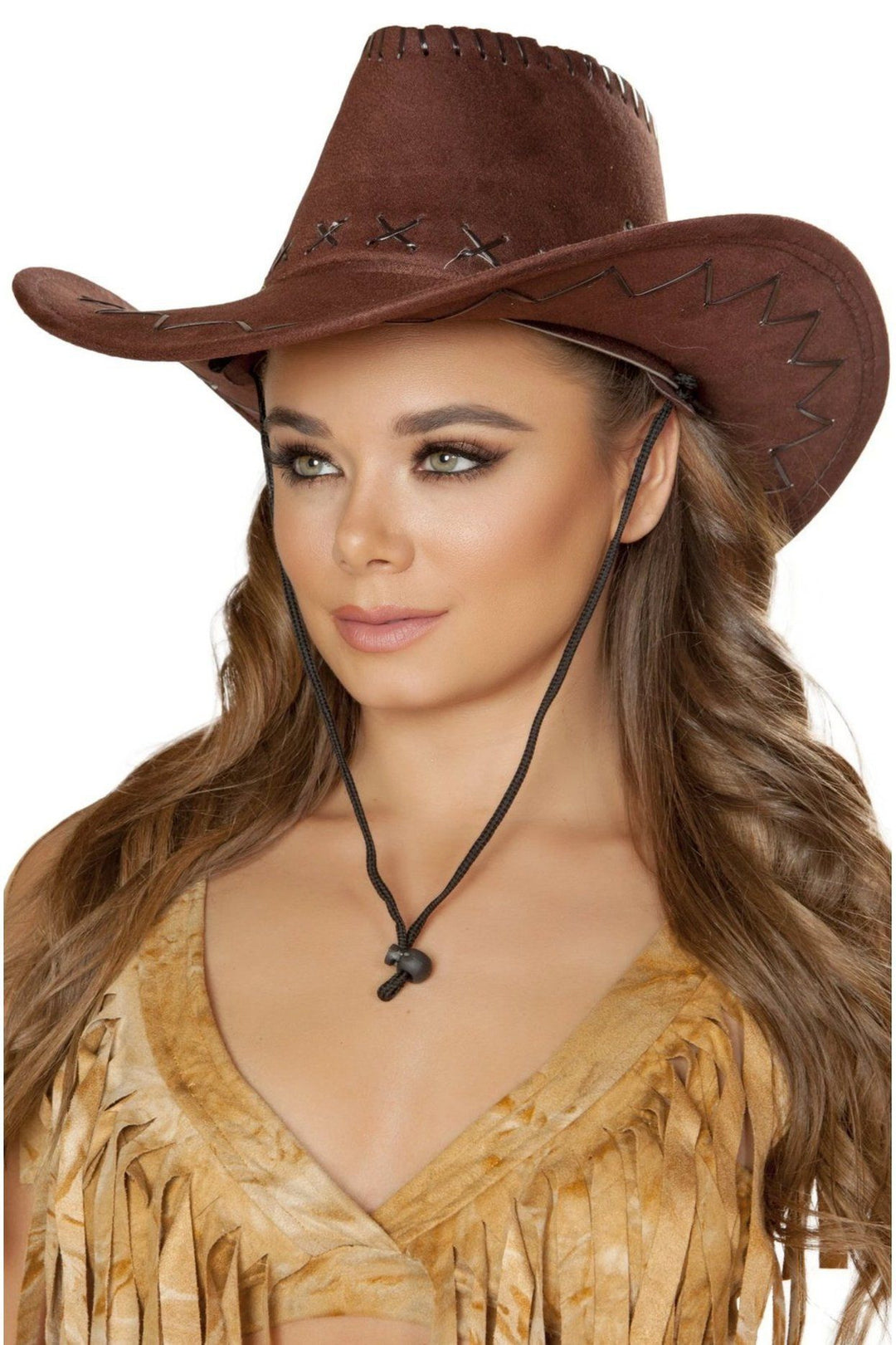 Brown-Dancewear Accessories-Pinup Sheriff Hat-Roma Dancewear-SEXYSHOES.COM