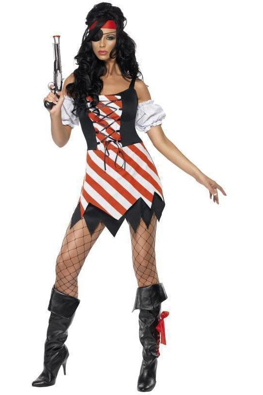 Pirate Costume | Red/White-Fever-Pirate Costumes-SEXYSHOES.COM