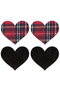 Plaid Heart Pasties Set