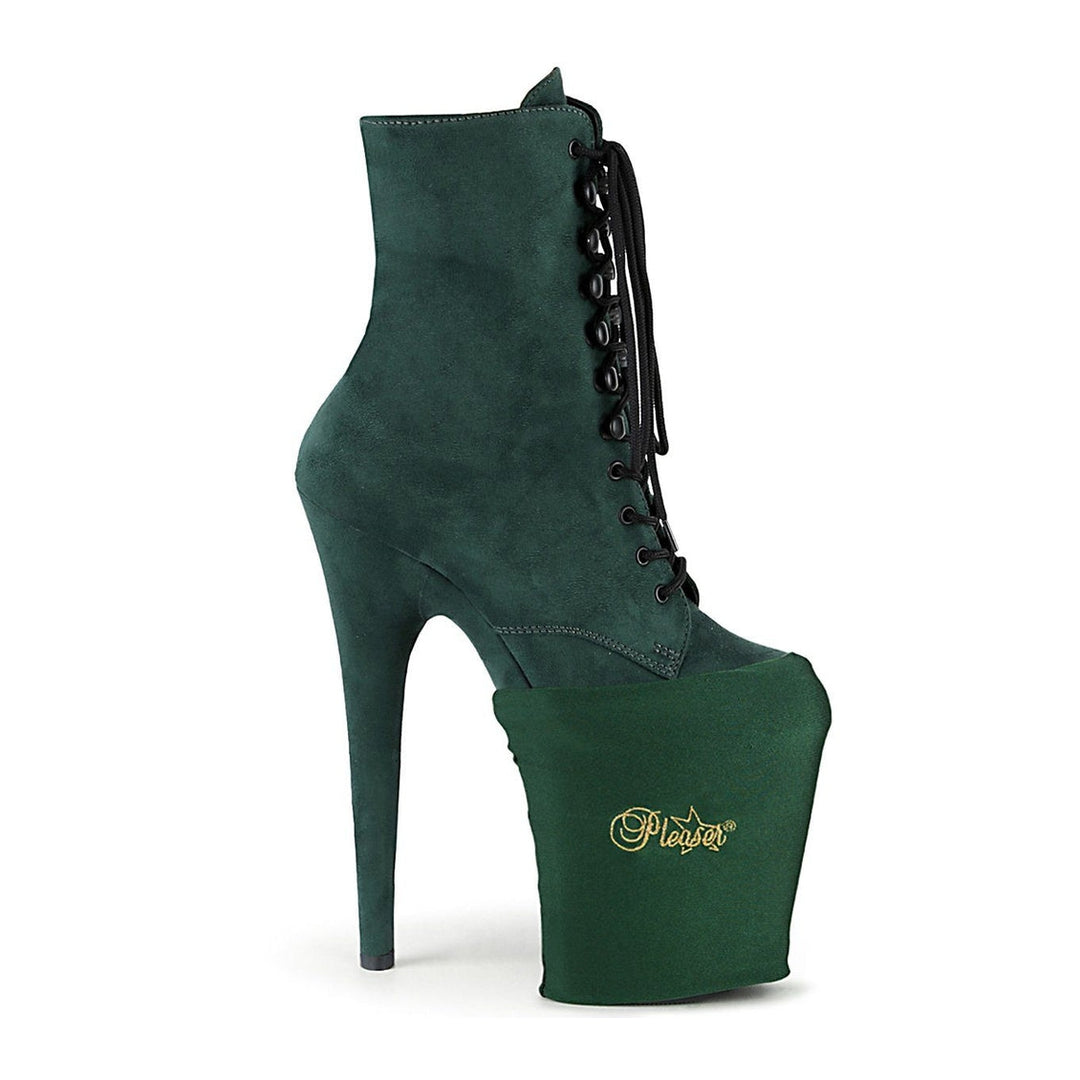 Pleaser  Platform Protector in Green Lycra from SexyShoes.com