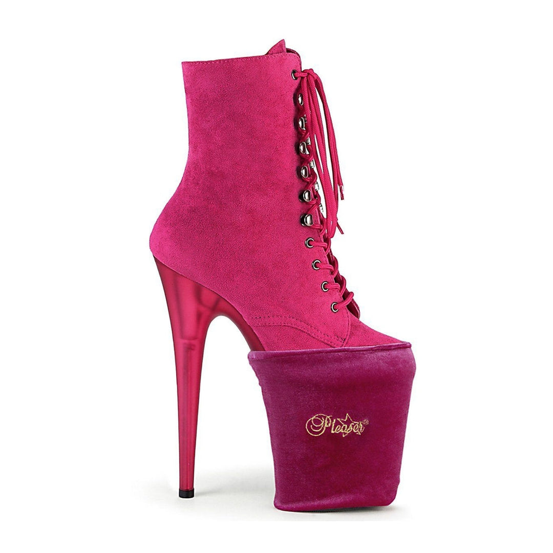 Pleaser  Platform Protector in Pink Velvet from SexyShoes.com