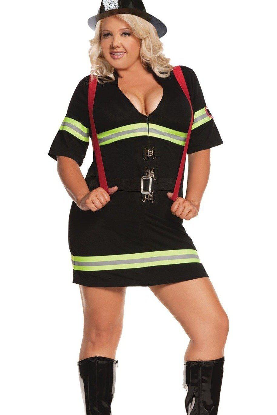 Plus Size Ms. Blazin' Hot-Hero Costumes-Elegant Moments-SEXYSHOES.COM