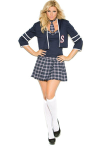 Elegant Moments Plus Size Opaque Knee Highs in White  from SexyShoes.com