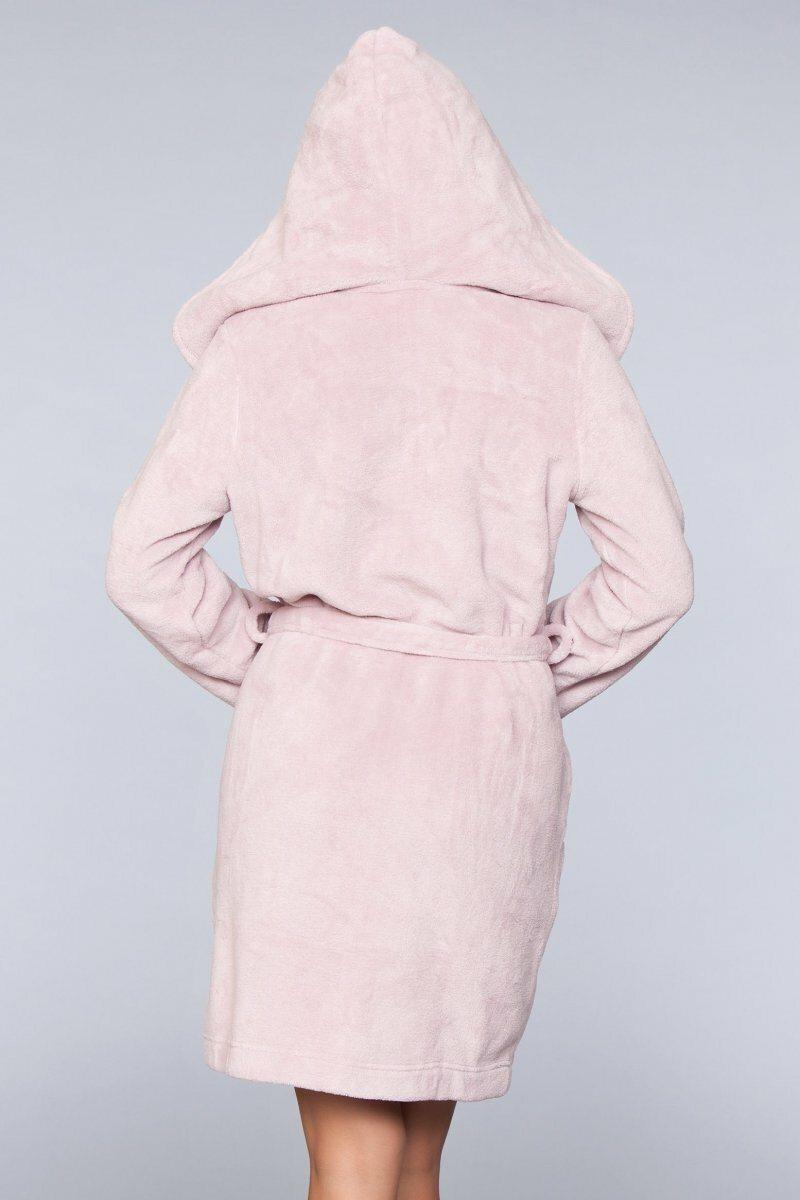 Plush Fleece Hooded Robe-Robes-BeWicked-SEXYSHOES.COM